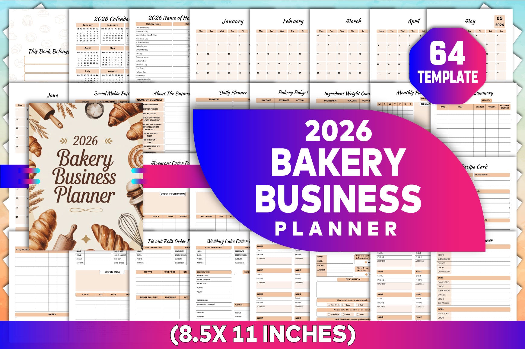 Bakery Business Planner Template