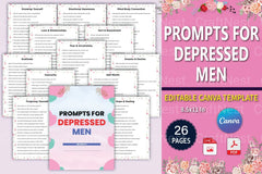 Effective Prompts to Support Depressed Men - CraftNest - Digital Crafting and Art