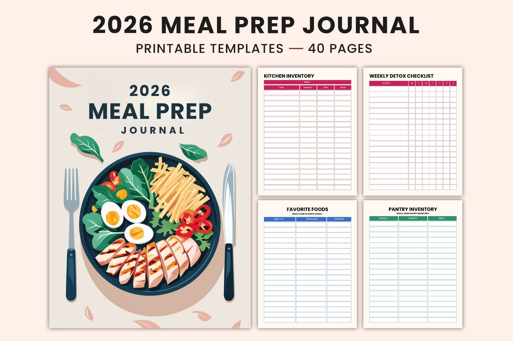 Meal Prep Journal for Easy Planning