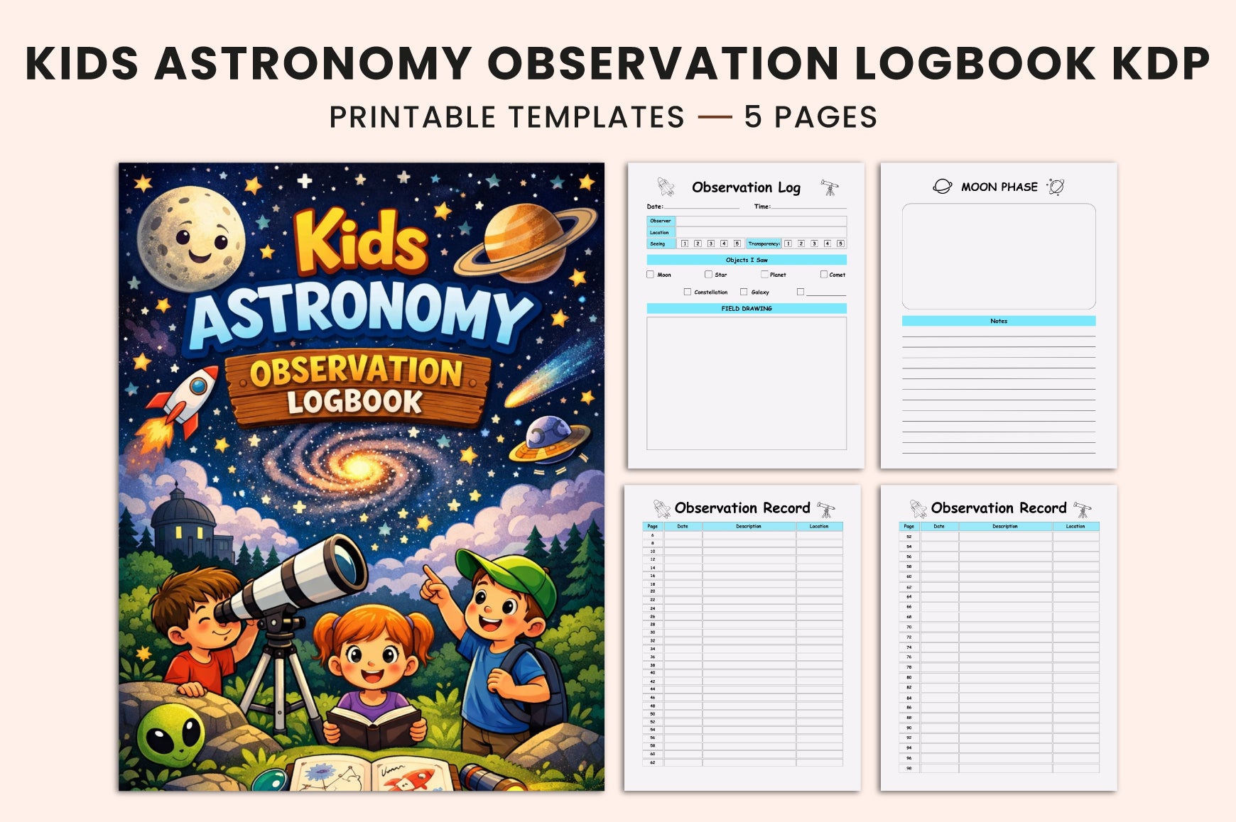 Kids Astronomy Observation Planner
