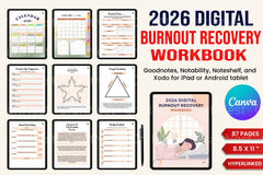 Burnout Recovery Workbook: Your Guide to Healing and Renewal - CraftNest - Digital Crafting and Art