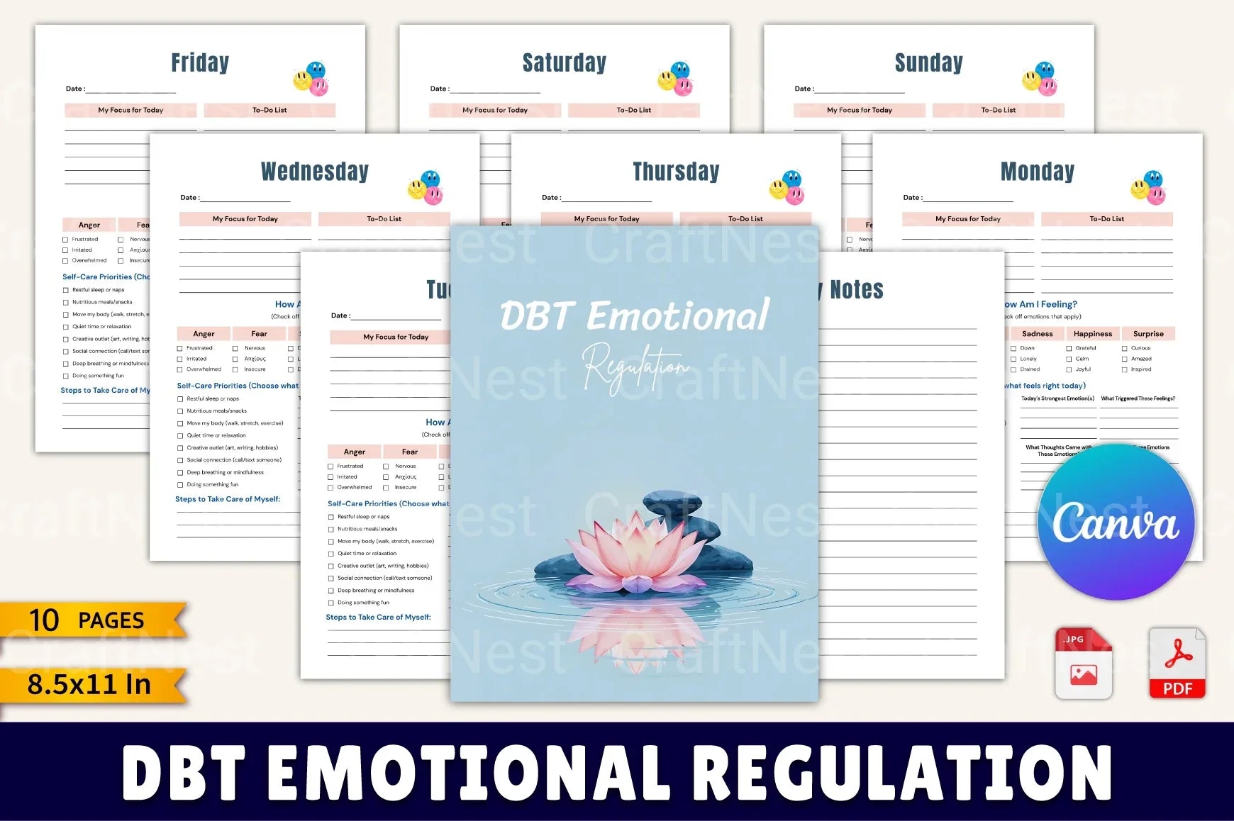 DBT Emotional Regulation Techniques - CraftNest - Digital Crafting and Art