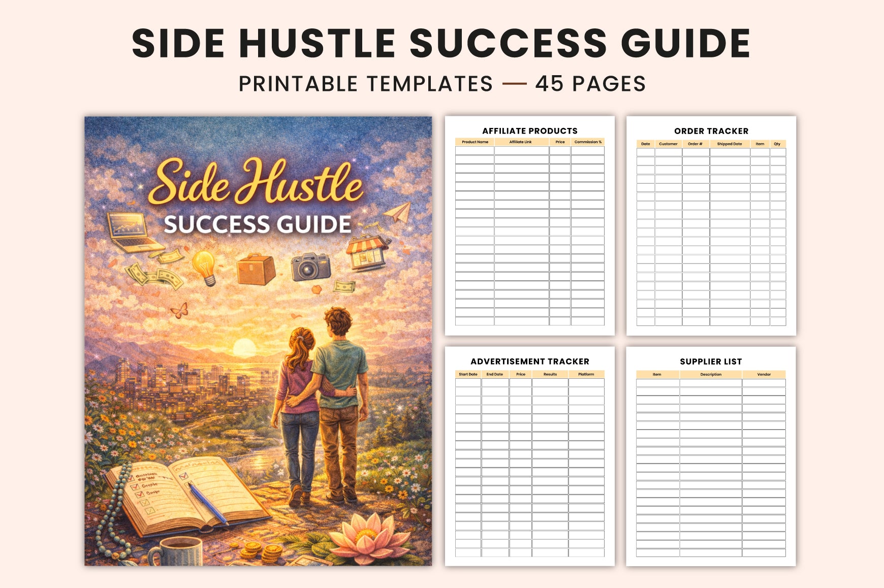 Side Hustle Success Guide Planner