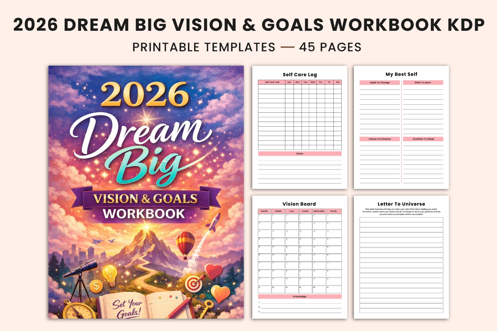 Dream Big Vision Goals Workbook