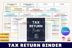 Tax Return Binder for Organized Filing - CraftNest - Digital Crafting and Art