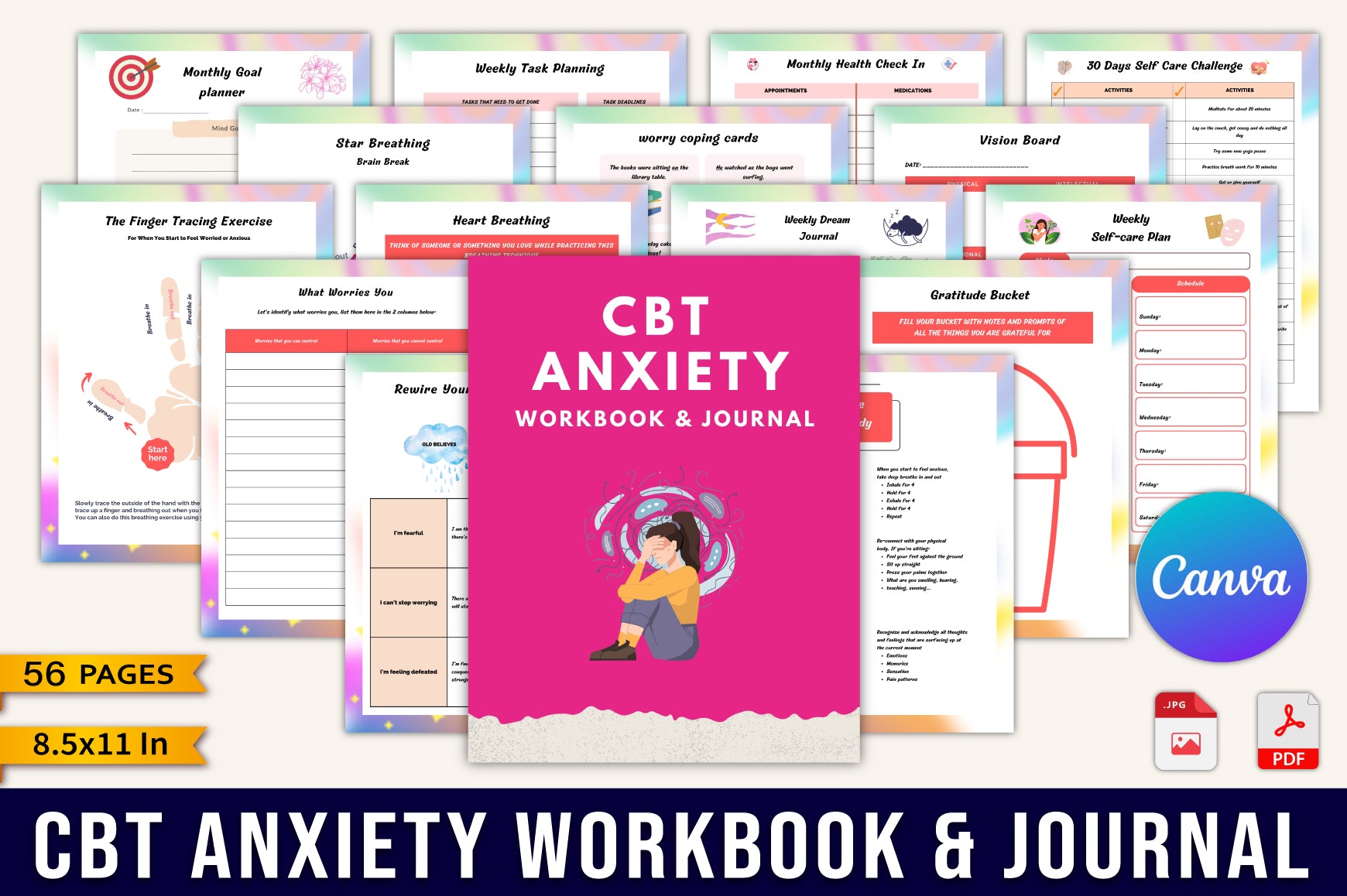 CBT Anxiety Workbook for Effective Stress Management