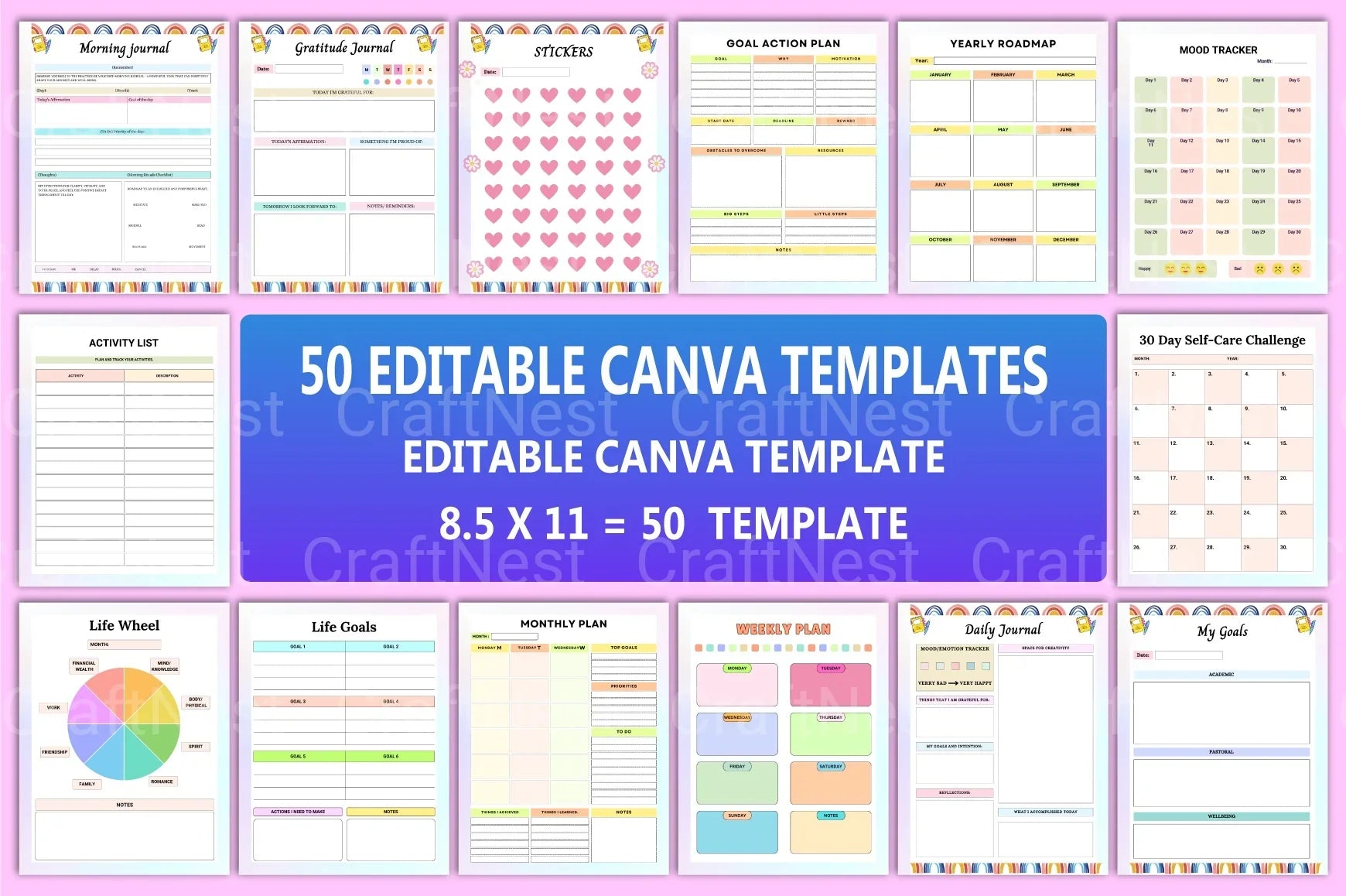 Editable Canva Templates for Design - CraftNest - Digital Crafting and Art