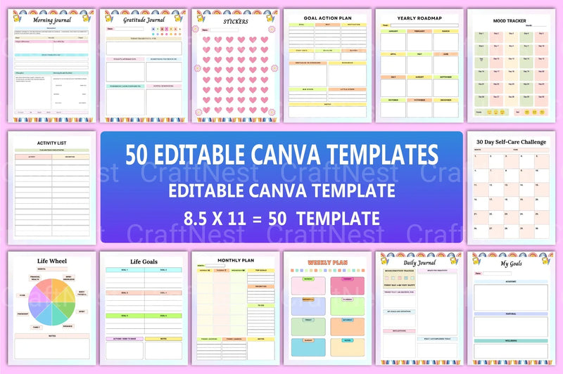Editable Canva Templates for Design - CraftNest - Digital Crafting and Art