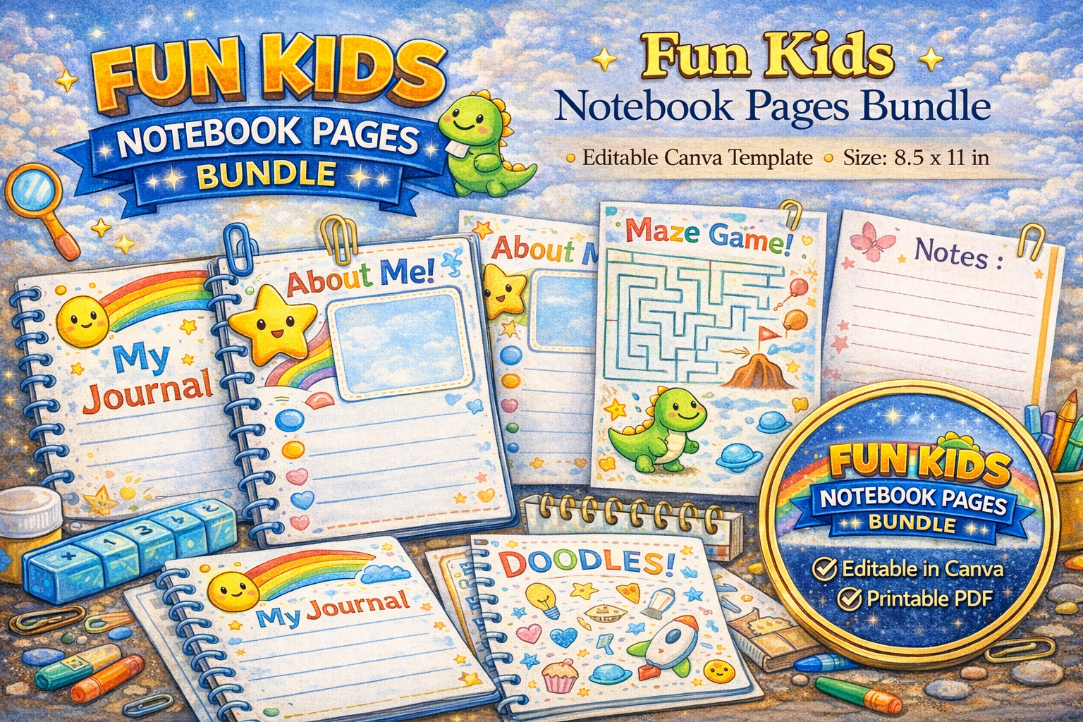 Notebook Journal Fun Fun Kids Notebook Journal