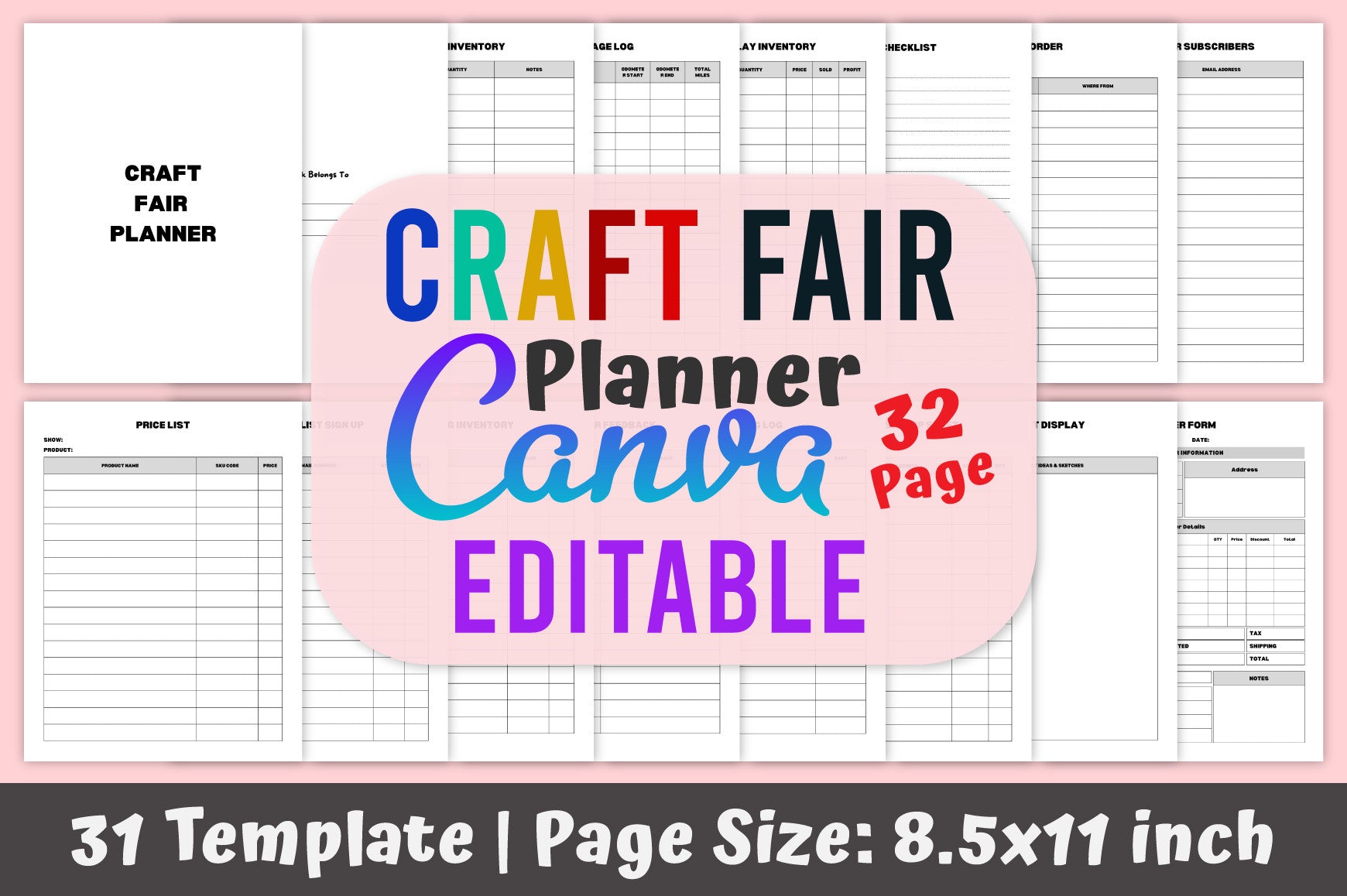 Craft Fair Planner Guide