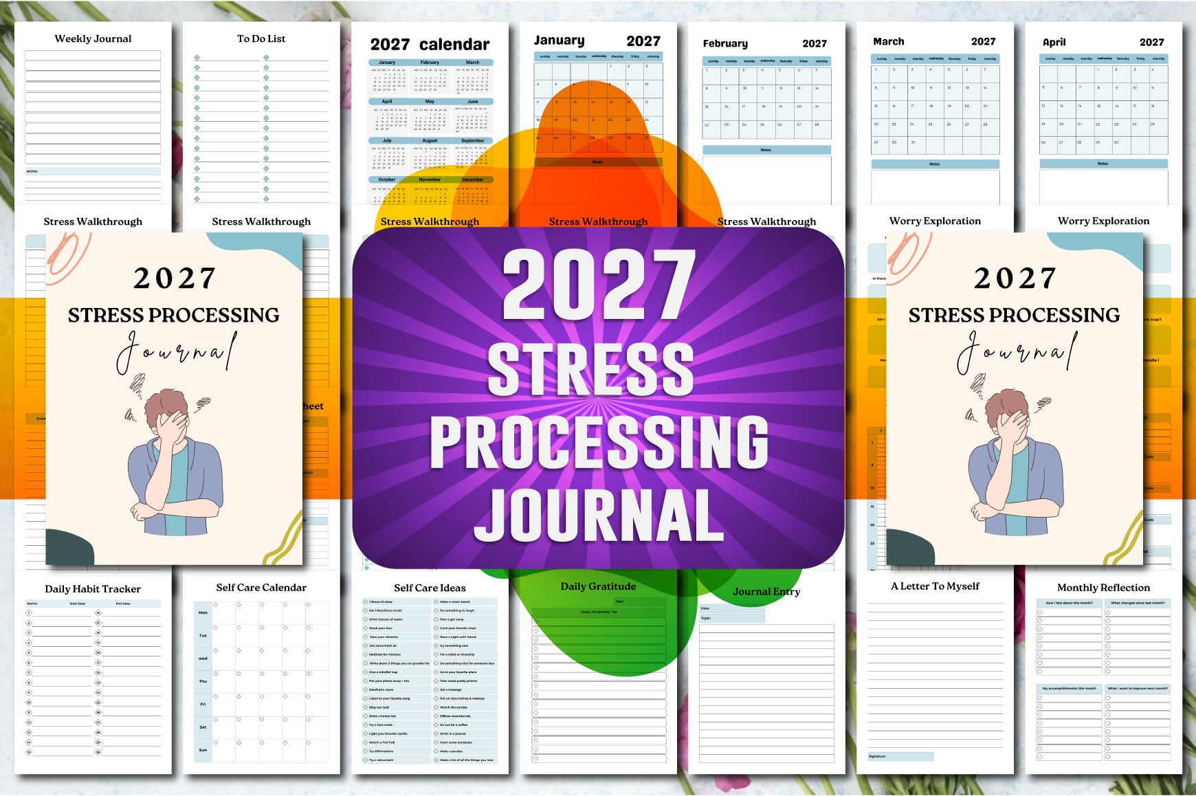 Stress Processing Journal: Enhance Mental Well-being