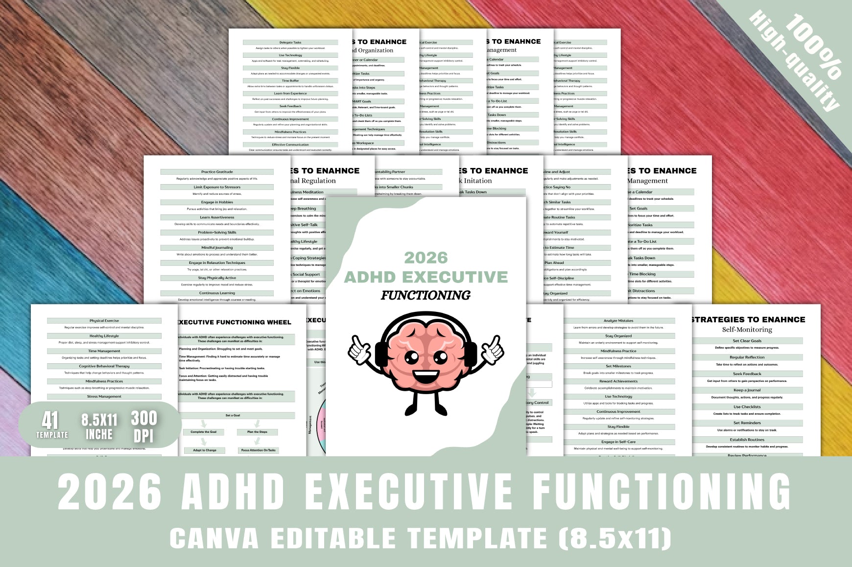 ADHD Executive Functioning Planner
