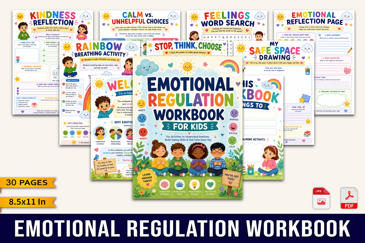 Emotional Regulation Workbook for Personal Growth