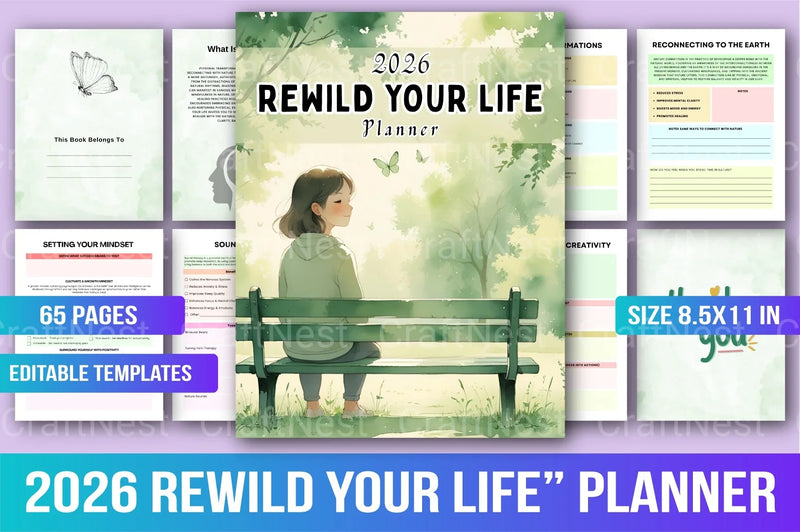 Rewild Your Life Planner - CraftNest - Digital Crafting and Art