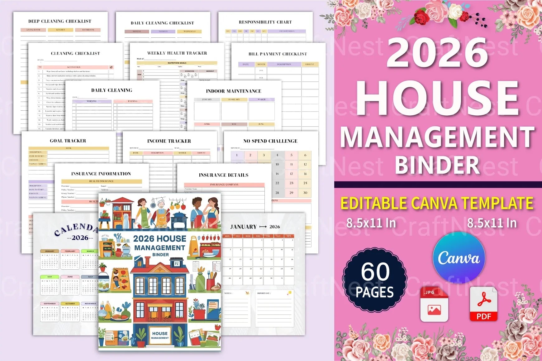 Ultimate House Management Binder Guide - CraftNest - Digital Crafting and Art