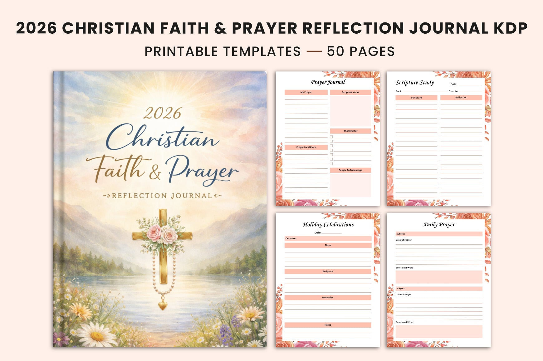 Christian Faith Prayer Reflection Journal