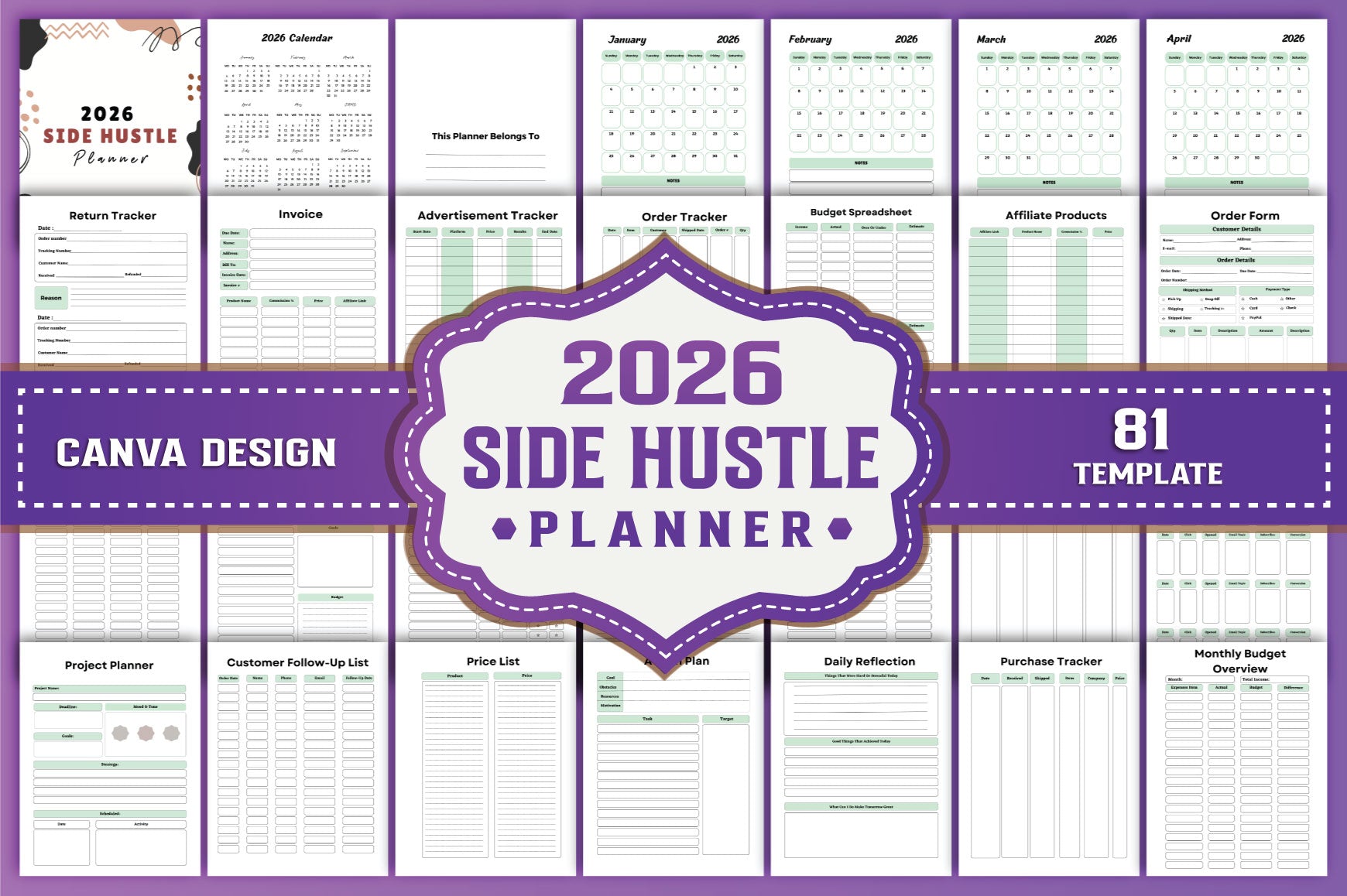Side Hustle Planner