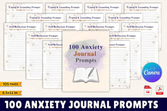 Anxiety Prompts for Stress Relief - CraftNest - Digital Crafting and Art