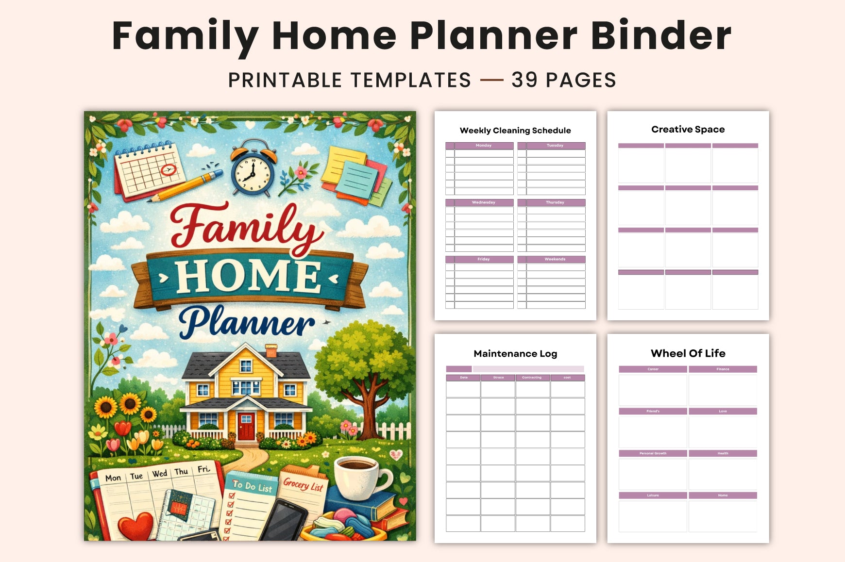 Family Home Binder Planner