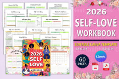 Self Love Workbook for Personal Growth - CraftNest - Digital Crafting and Art