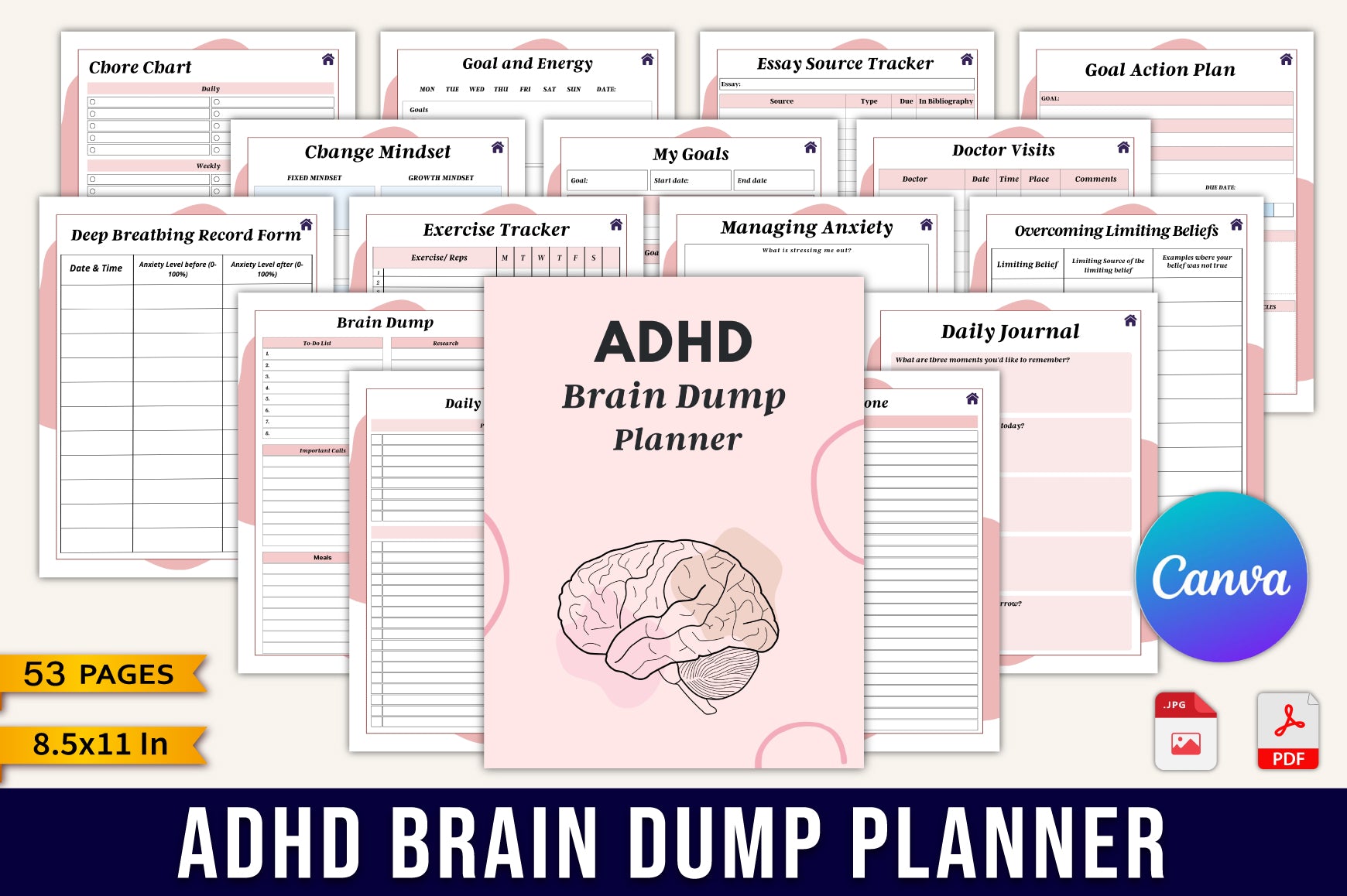 ADHD Brain Dump Planner
