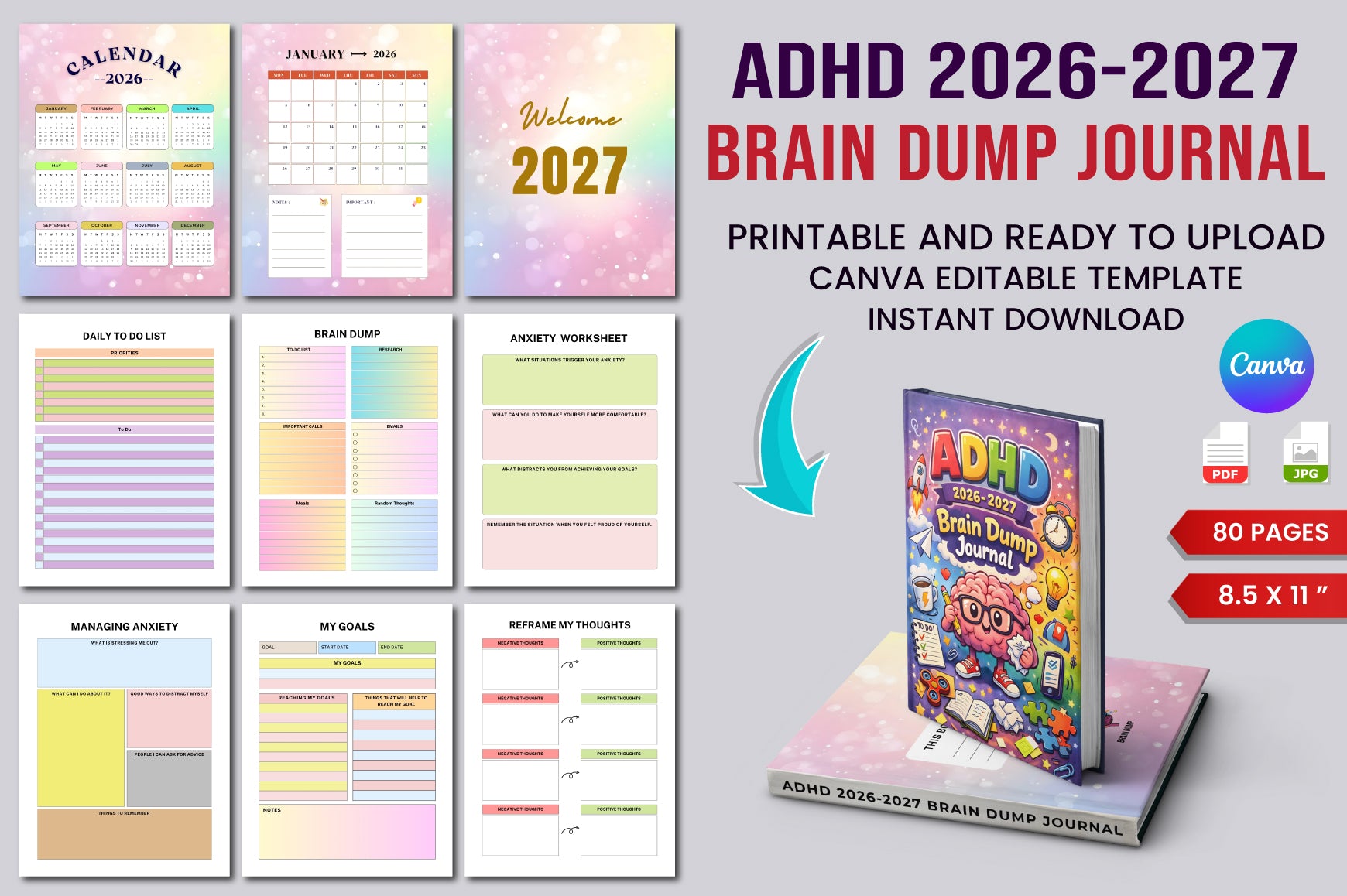 ADHD Brain Dump Journal