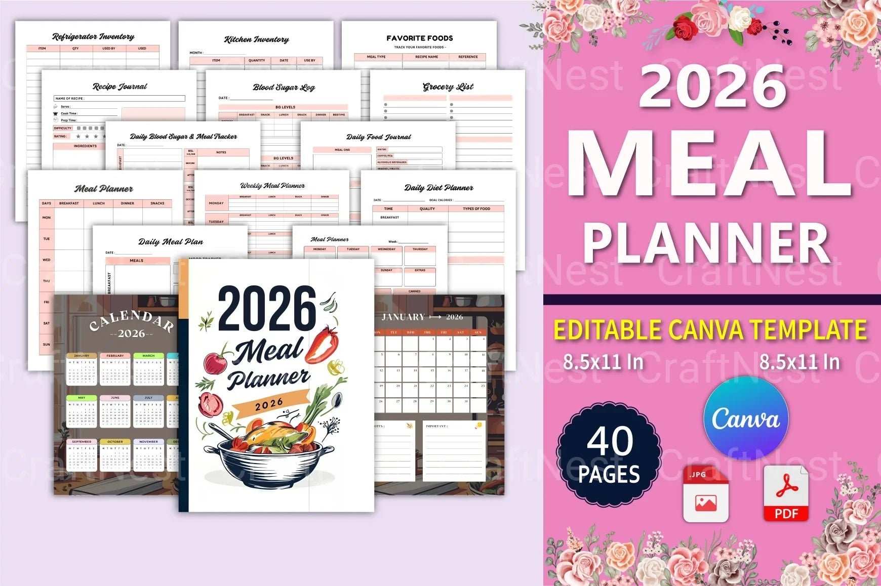 Ultimate Meal Planner Guide - CraftNest - Digital Crafting and Art