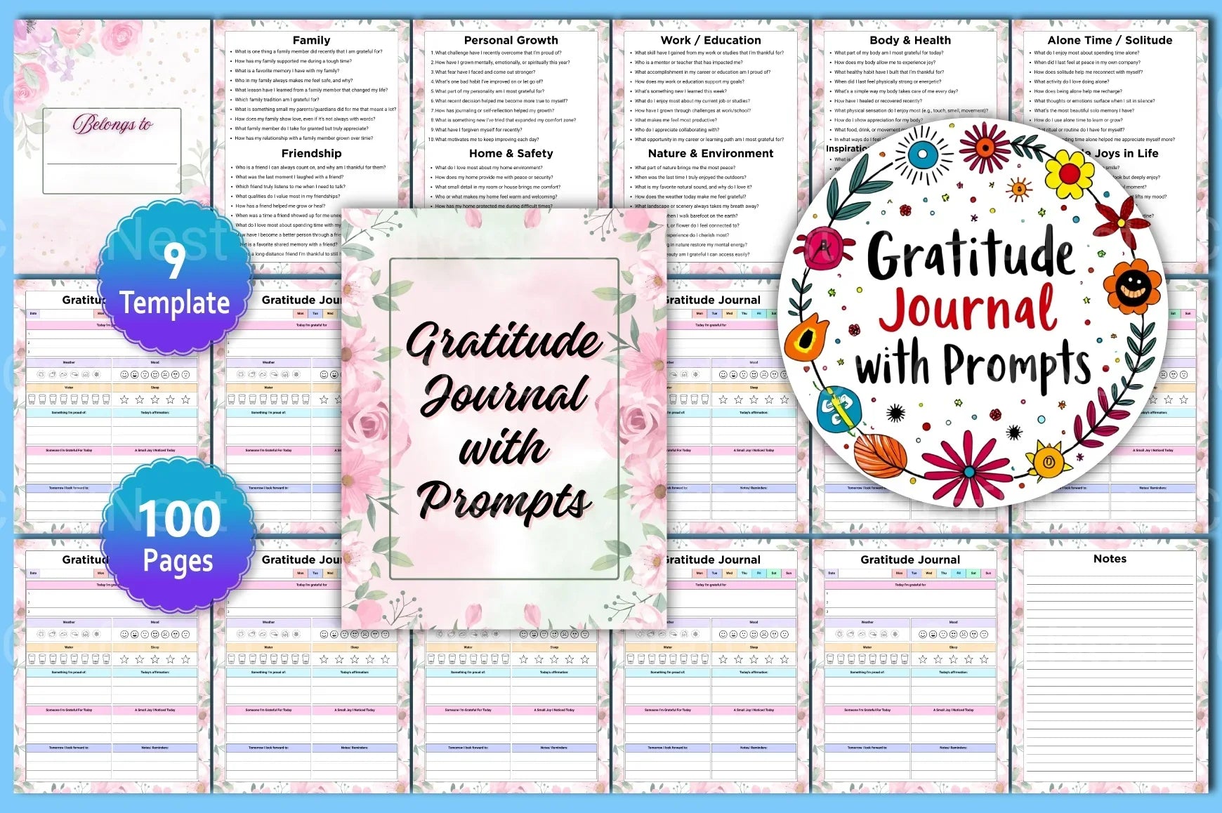 Gratitude Prompts for Mindful Living - CraftNest - Digital Crafting and Art