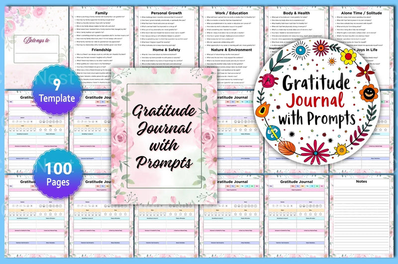 Gratitude Prompts for Mindful Living - CraftNest - Digital Crafting and Art
