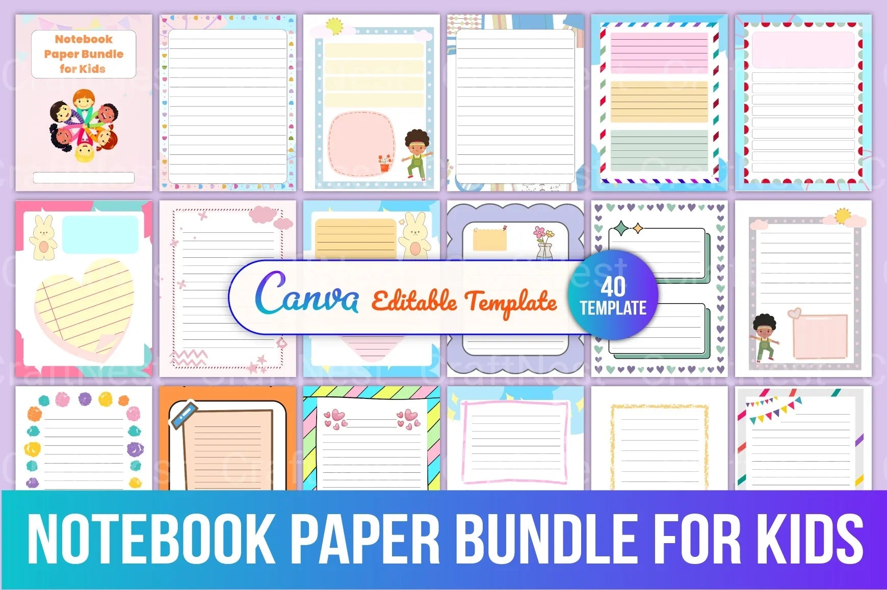 Colorful Kids' Notebook - CraftNest - Digital Crafting and Art
