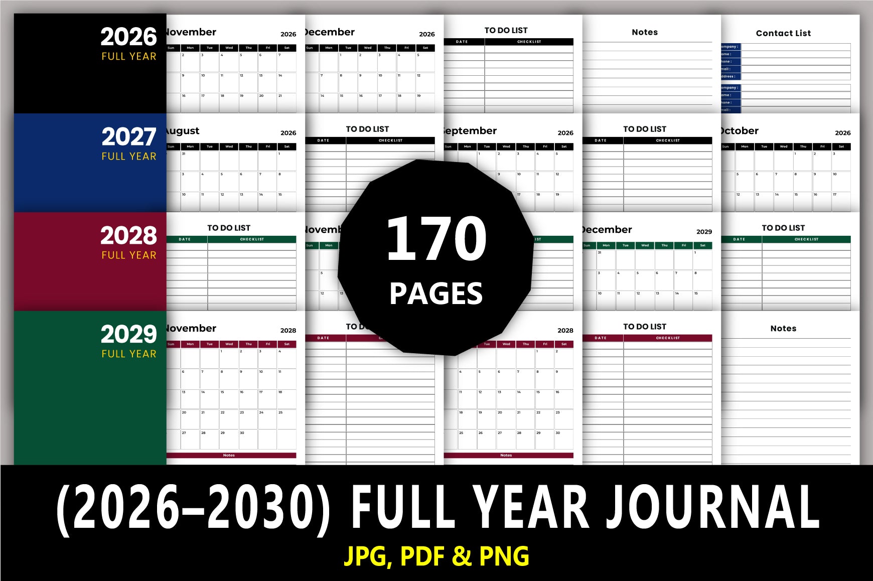 Year Journal: Optimize Your Planning