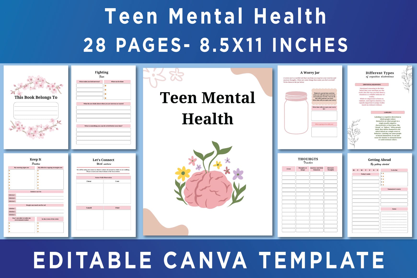 Teen Mental Health Planner