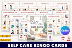 Self Care Bingo Cards for Wellness and Relaxation - CraftNest - Digital Crafting and Art
