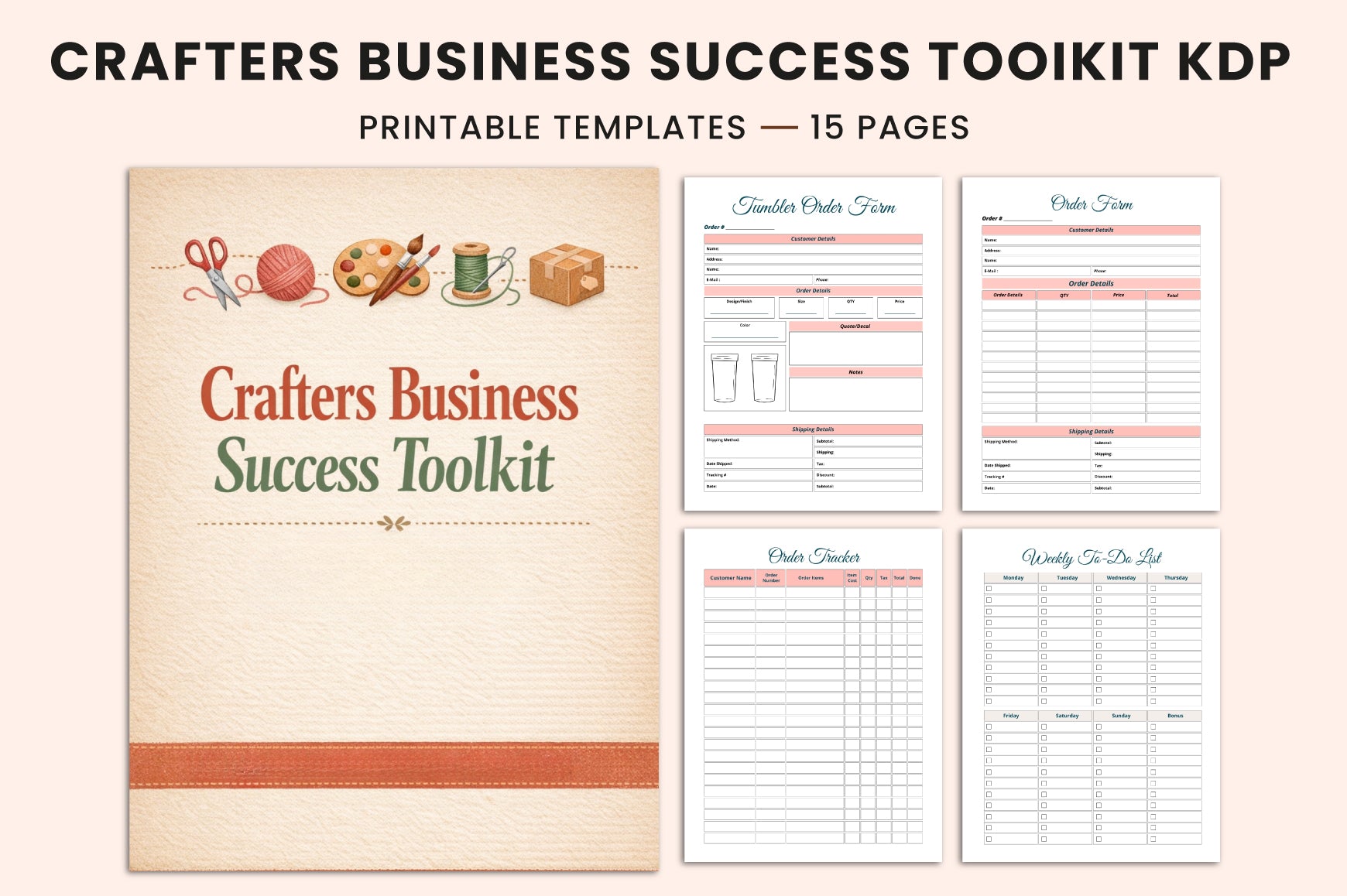 Crafter's Business Success Toolkit Planner