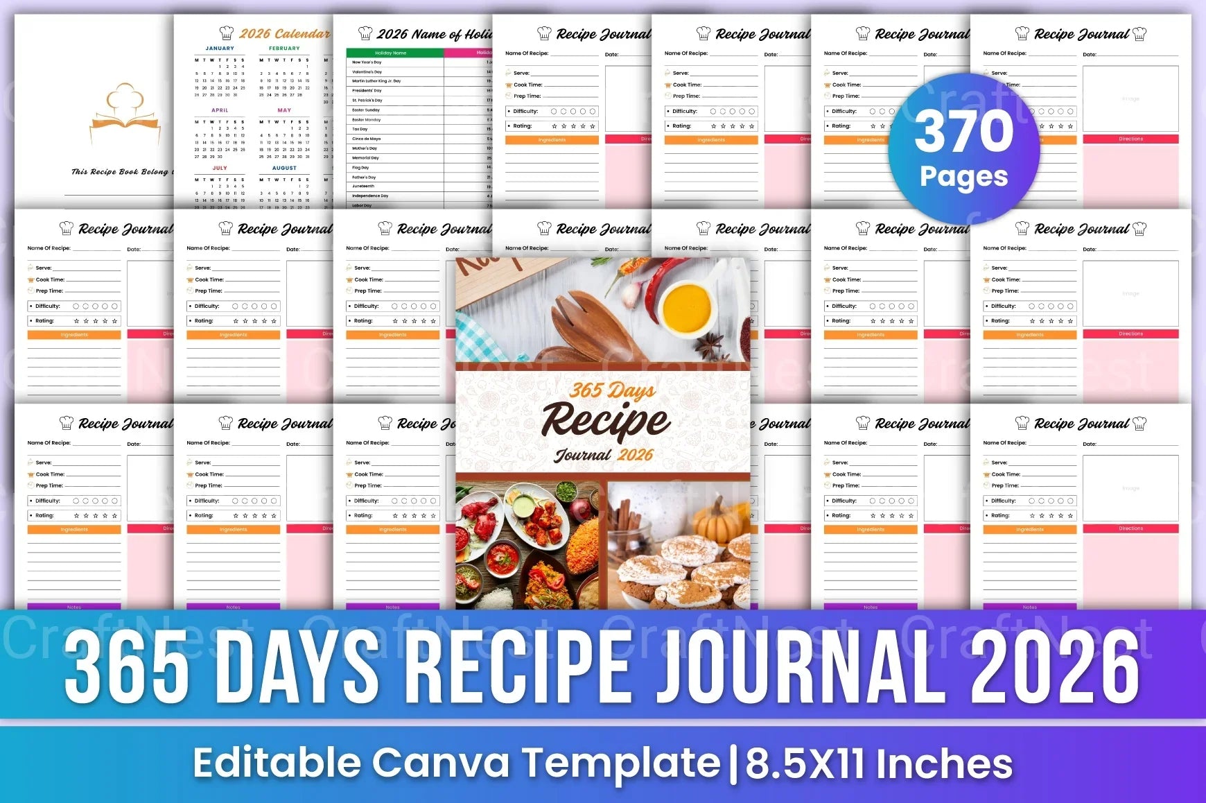Delicious Days Recipe - CraftNest - Digital Crafting and Art