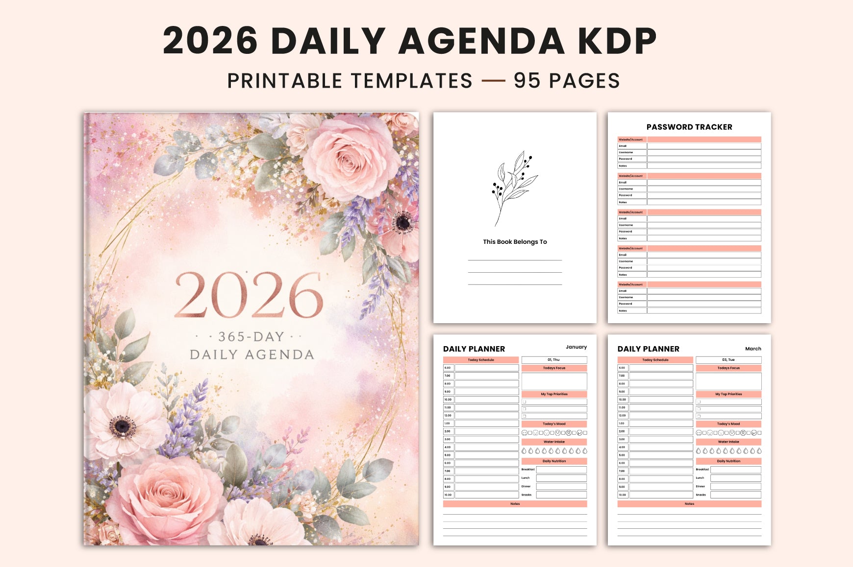 Daily Agenda Planner - 01397