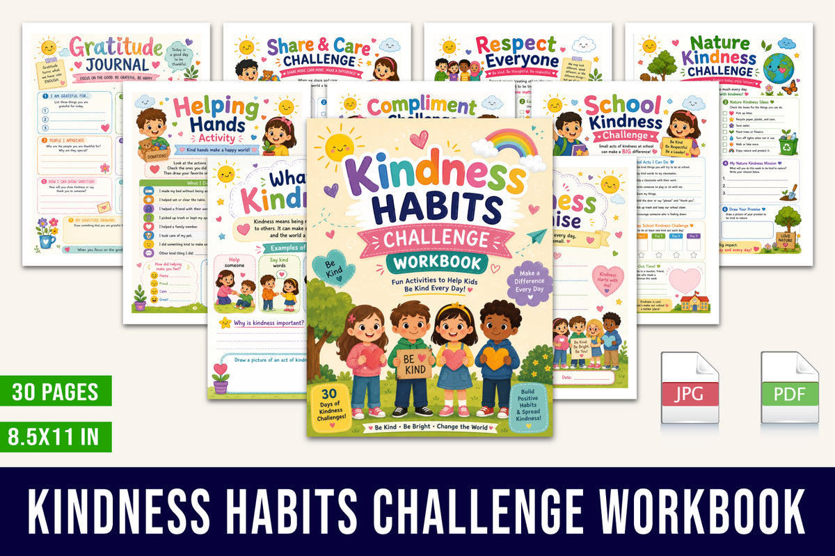 Kindness Habits Challenge Workbook