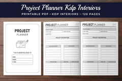 Project Planner from 100 Planner - CraftNest - Digital Crafting and Art