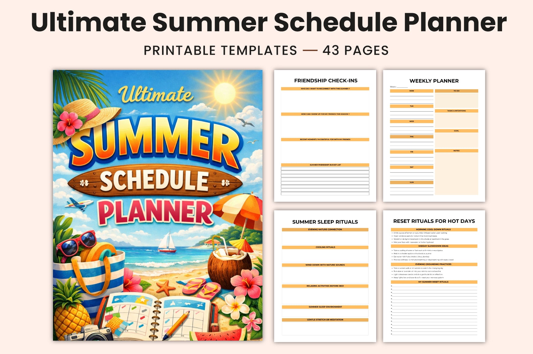 Ultimate Summer Schedule Planner