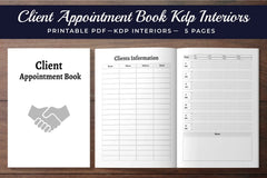 Client Appointment Book Planner  Bundle - CraftNest - Digital Crafting and Art