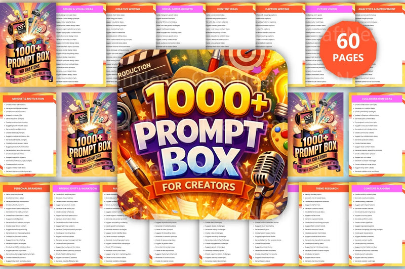 Prompt Box for Creators - CraftNest - Digital Crafting and Art