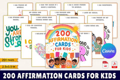 Affirmation Cards for Kids - CraftNest - Digital Crafting and Art