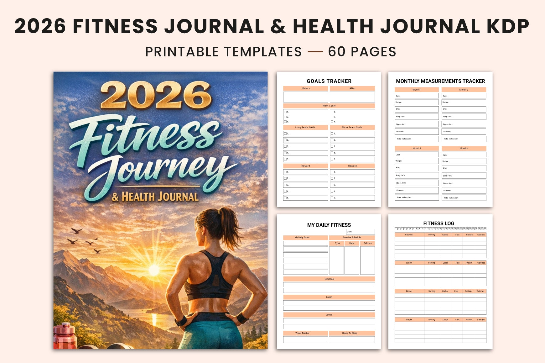 Fitness Journey Health Journal