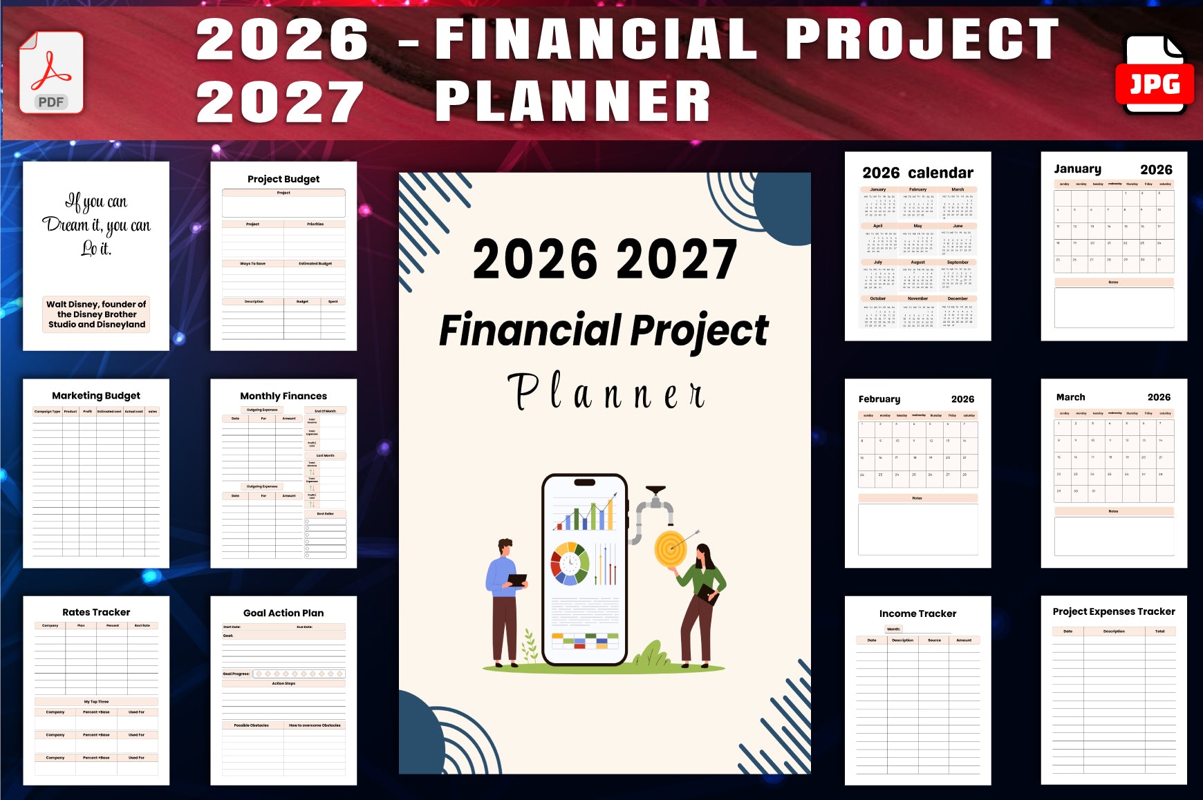 Financial Project Planner Template
