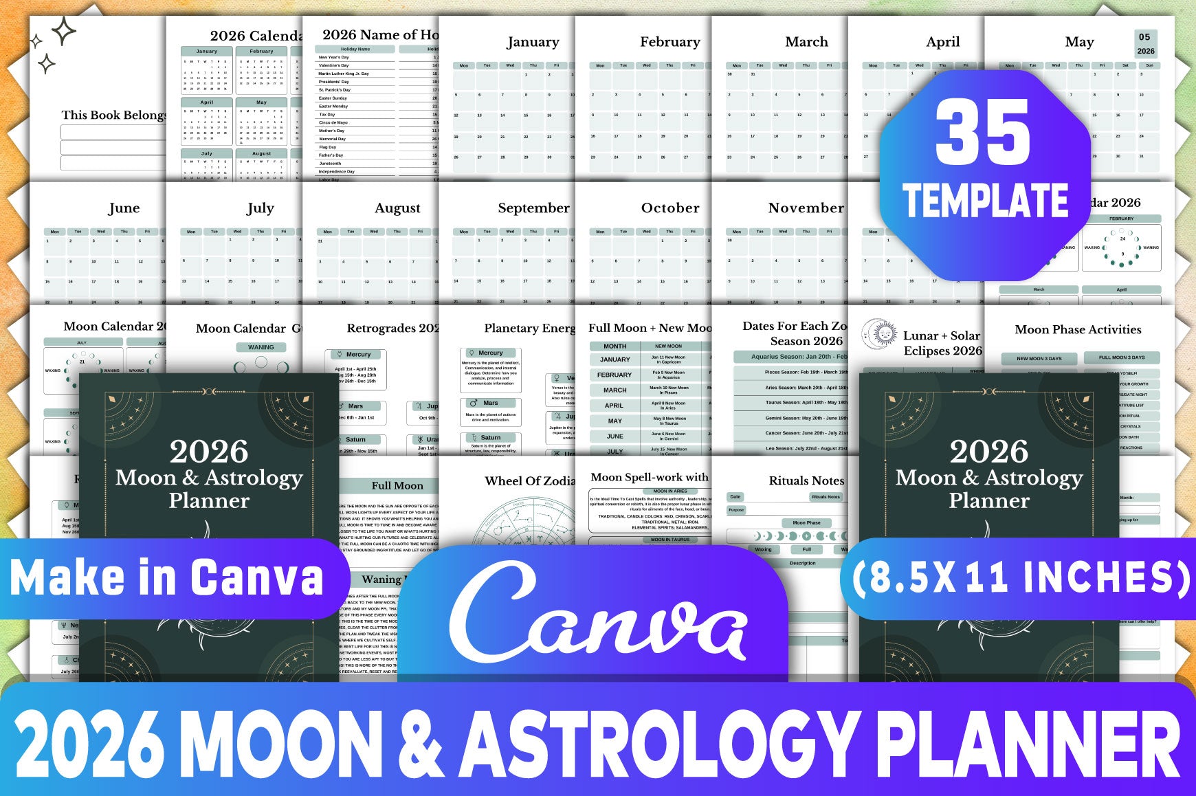 Moon Astrology Planner