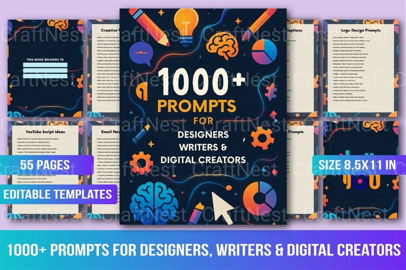 Creative Prompts for Designers, Writers, and Creators - CraftNest - Digital Crafting and Art