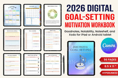 Goal Setting Motivation Workbook - CraftNest - Digital Crafting and Art