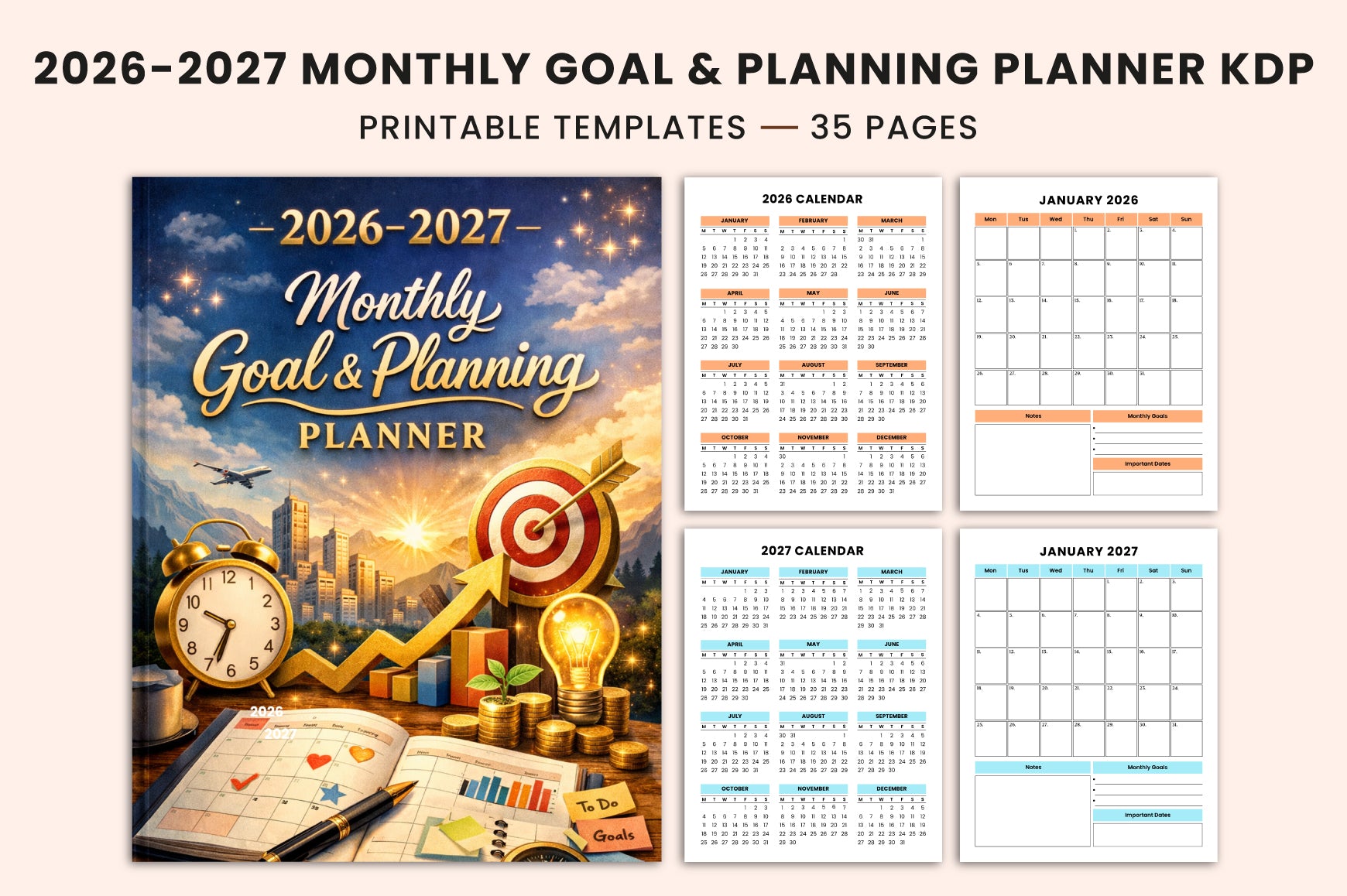 Monthly Goal Planning Planner
