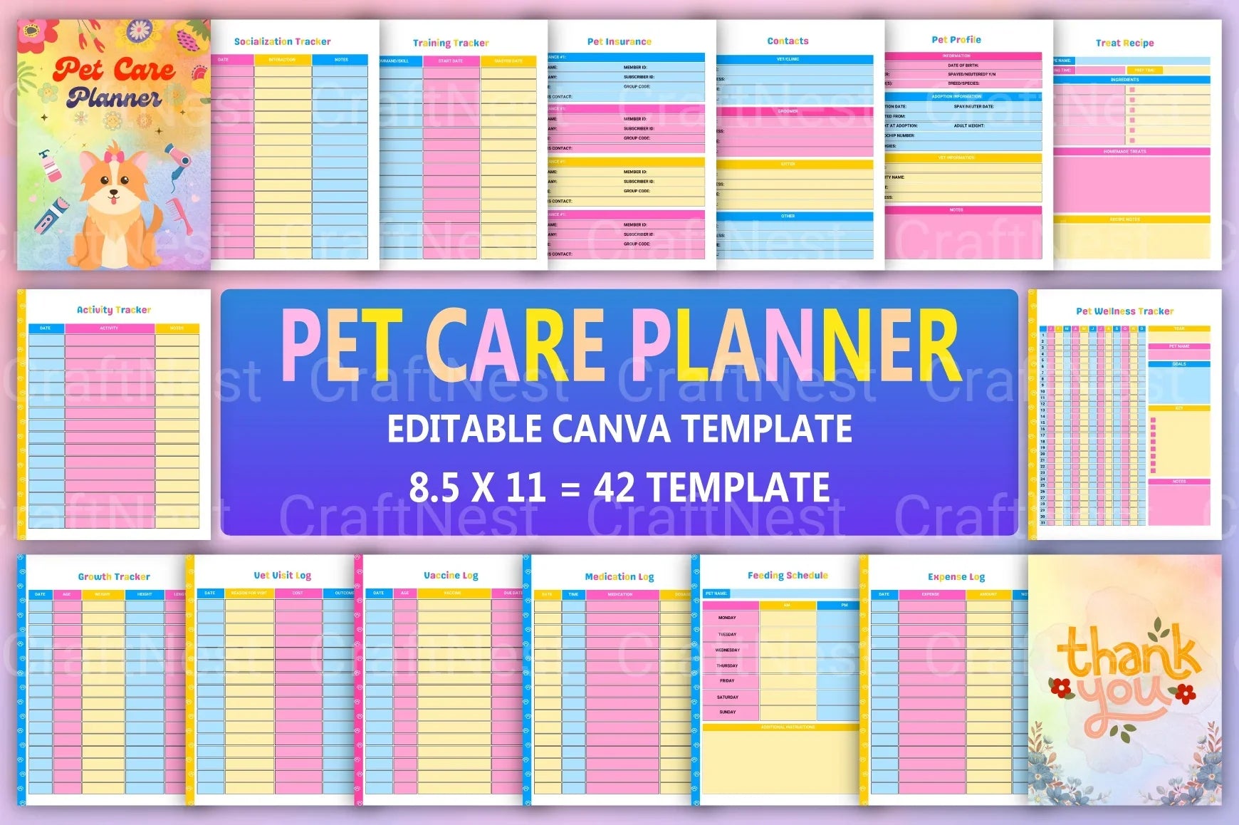 Pet Care Planner: Organize Your Pet's Needs - CraftNest - Digital Crafting and Art