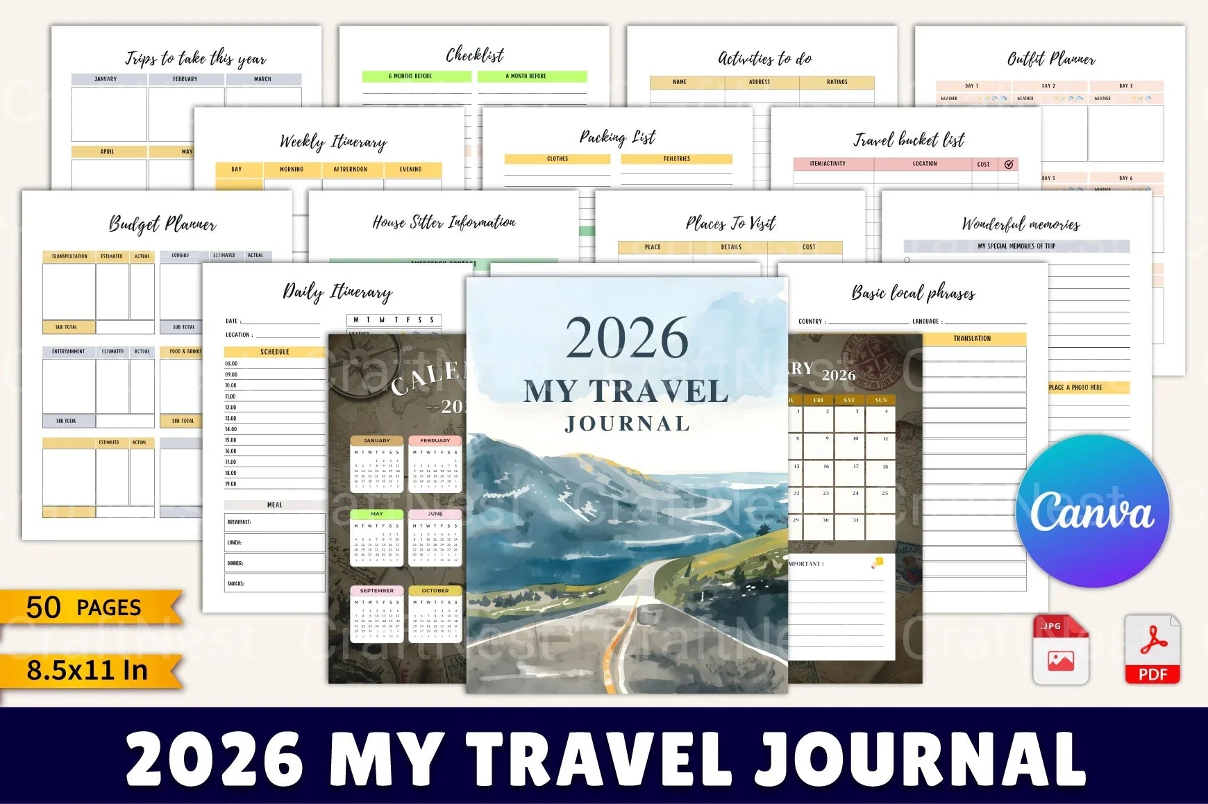 Explore My Travel Adventures - CraftNest - Digital Crafting and Art